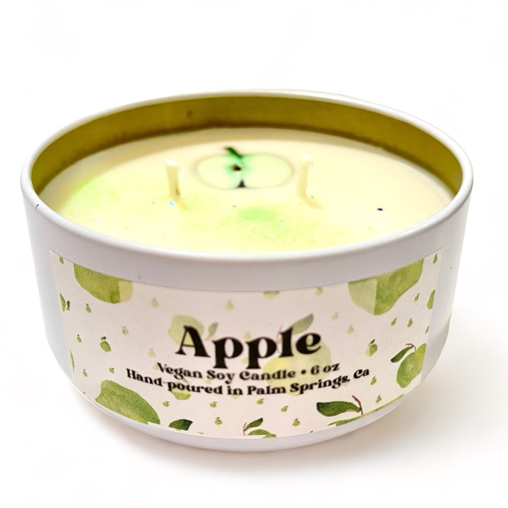 Apple Scented Soy Candle | 6 oz | Vegan